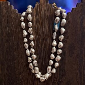 BARRERA Elegant Silver Pearl Necklace